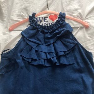 Navy top- Anthropologie